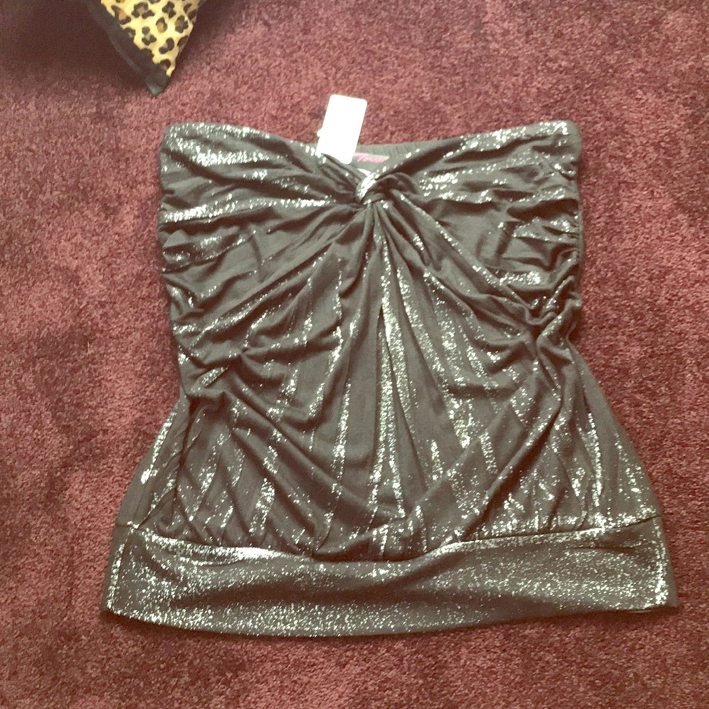 Torrid  back and silver tube top